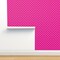 Pink Bright Retro Groovy Hot Neon Girly 90 S Valentine'S Day Love Hearts Small Scale Custom Removable Wallpaper by Spoonflower Peel & Stick Wallpaper 2FT Wide